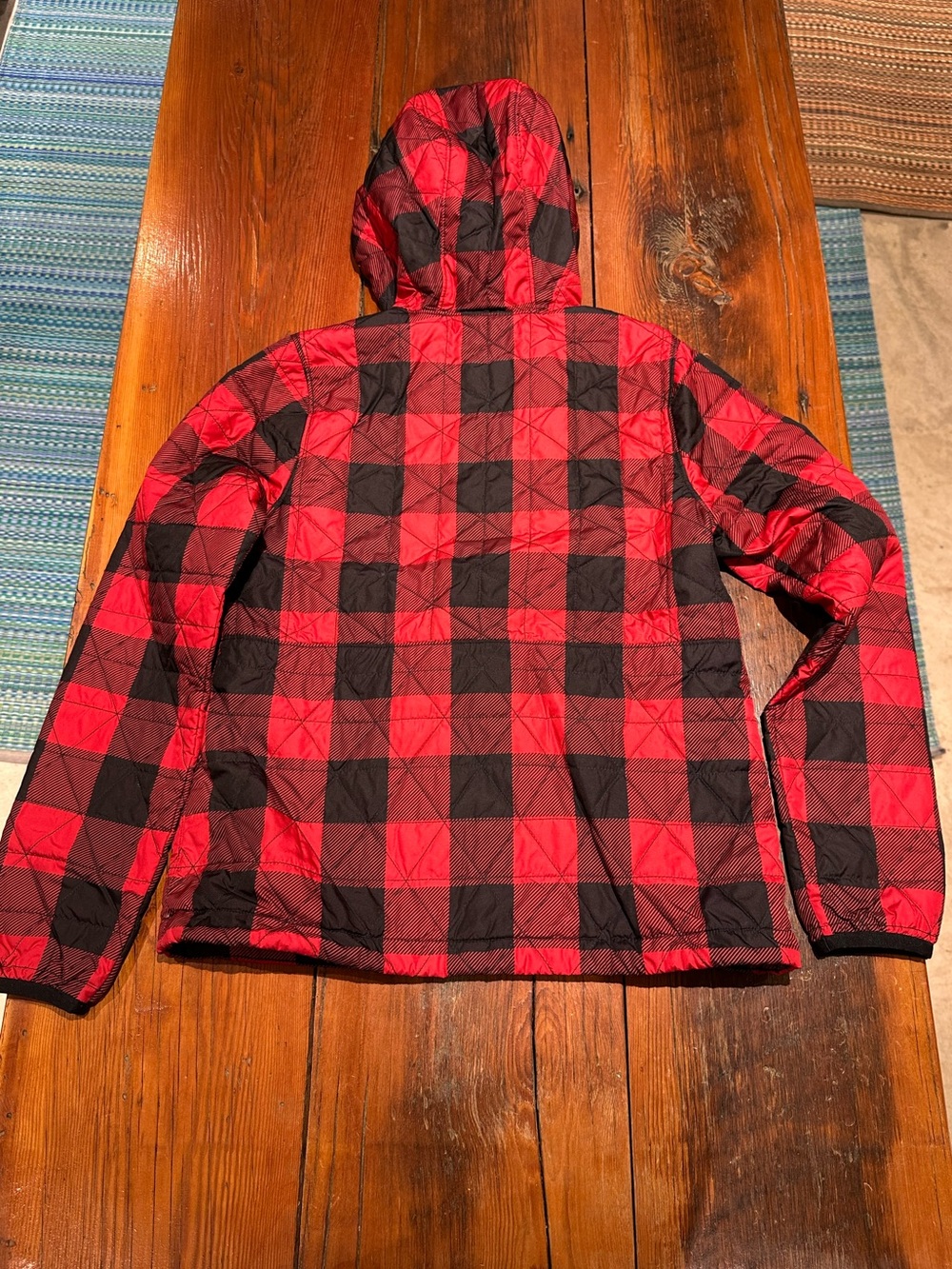L.L. Bean Katahdin Pullover, Red & Black Plaid, Women's XS - Picture 3 of 10